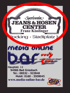 Beispiel fr einen Flyer mit gut lesbarem Werbeaufdruck